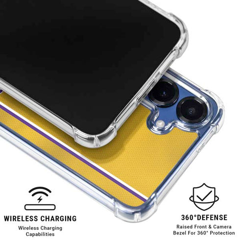 NBA Los Angeles Lakers Jersey Galaxy S25 Clear Case